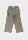 Jackt Layered Wrap Skirt Pants
