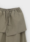 Jackt Layered Wrap Skirt Pants