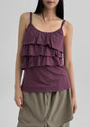 Novak Shirring Cancan Round Sleeveless