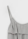 Novak Shirring Cancan Round Sleeveless