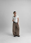 Bohol Curve Wide Back Banding Cotton Pants