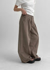Bohol Curve Wide Back Banding Cotton Pants