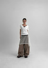 Bohol Curve Wide Back Banding Cotton Pants