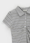 Geltra Shirring Collar Short Sleeve T-shirt