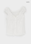 Thumb Two-way Frill Sleeveless Blouse