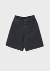 Ziplo Striped Bermuda Denim Pants