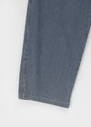 Elle Stripe Carpenter Back Banding Balloon Denim Pants