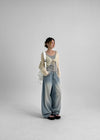 Xile linen cropped cardigan