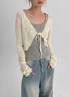Xile linen cropped cardigan