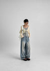 Xile linen cropped cardigan