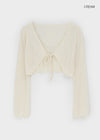 Xile linen cropped cardigan
