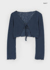Xile linen cropped cardigan