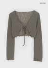 Xile linen cropped cardigan