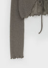 Xile linen cropped cardigan