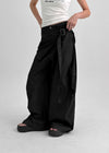 Relvina Set - Eyelet Layered Wrap Skirt And Wide Pants