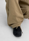 (UNISEX) Cladded Pigment Cargo Balloon Wide Two-way Pants