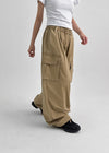 (UNISEX) Cladded Pigment Cargo Balloon Wide Two-way Pants