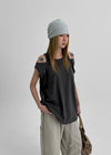 Shebet Cutout Loose Fit Layered Sleevelessti