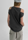 Shebet Cutout Loose Fit Layered Sleevelessti