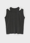 Shebet Cutout Loose Fit Layered Sleevelessti