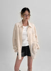 (UNISEX) Welong Check Loose Fit Shirt