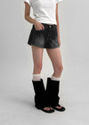 Perot Washed Denim Shorts