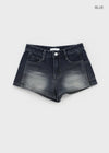 Perot Washed Denim Shorts