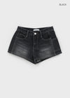 Perot Washed Denim Shorts