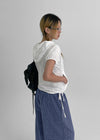 Tubung wide Check Banding Pants