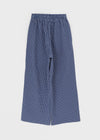 Tubung wide Check Banding Pants