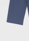 Tubung wide Check Banding Pants