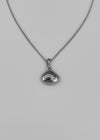 Tingfer Silver Drop Pendant Necklace