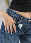 Kapha Circle Silver Ball Ring