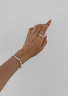 (silver 925)kilom Twist Mini Ball Banding Bracelet