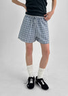 Coolkya Check Banding Shorts