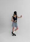 Beroli Ribbed Button Sleeveless