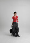 (UNISEX) Royal Nylon Rivet Carpenter Wide Two-way Pants