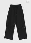 (UNISEX) Royal Nylon Rivet Carpenter Wide Two-way Pants