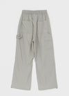 (UNISEX) Royal Nylon Rivet Carpenter Wide Two-way Pants