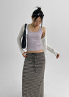 Hong Hong Button Lace Crop Cardigan