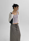 Hong Hong Button Lace Crop Cardigan