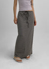 Camluth Stripe Banding Long Skirt