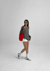 Showenti Boat Neck Net Knit