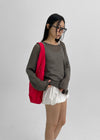 Showenti Boat Neck Net Knit