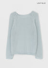 Showenti Boat Neck Net Knit