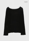 Showenti Boat Neck Net Knit
