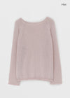 Showenti Boat Neck Net Knit
