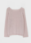 Showenti Boat Neck Net Knit