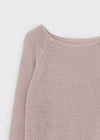 Showenti Boat Neck Net Knit