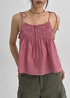 Current Check Sleeveless Blouse